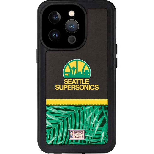 NBA Seattle SuperSonics Retro Palms iPhone 15 Pro Waterproof Case